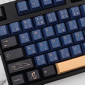 Molgria Blue Samurai Keycaps Set Pbt Keycaps For Gaming Keyboard