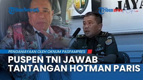 Puspen TNI Jawab TANTANGAN Yang Diberikan Hotman Paris Soal Panglima