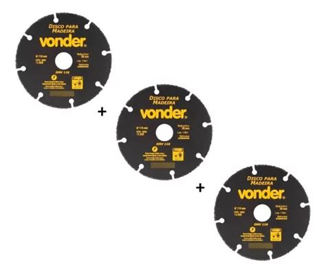 Kit C 3 disco Corte Tungstenio Madeira Pvc Mdf Laminado110mm Frete grátis