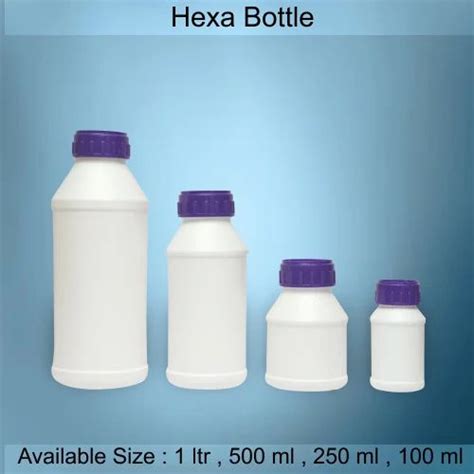 Screw Cap White HDPE Chemical Bottles V Shape At Rs 19 Piece In