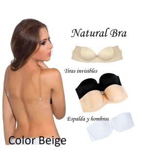 Brasier Autoadhesivo Silicona Invisible Tiras Transparente Ropa