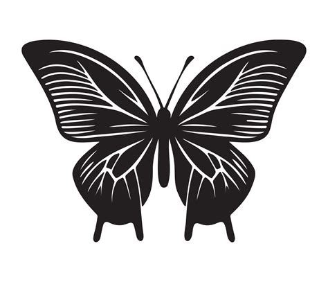 Butterfly Icon Simple Illustration Of Big Butterfly Vector Icon