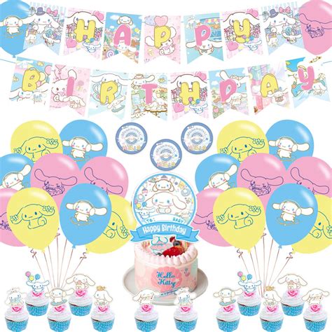 Cinnamoroll Party Supplies,Decorations for Cinnamoroll Birthday Party ...