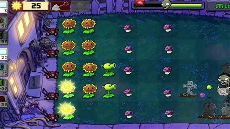 Plants Vs Zombies Walkthrough Night Level 1 Gameplay Youtube