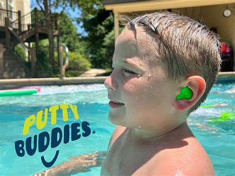 Putty Buddies Floating Earplugs 3 Pair Pack Soft Silicone Ear Plugs