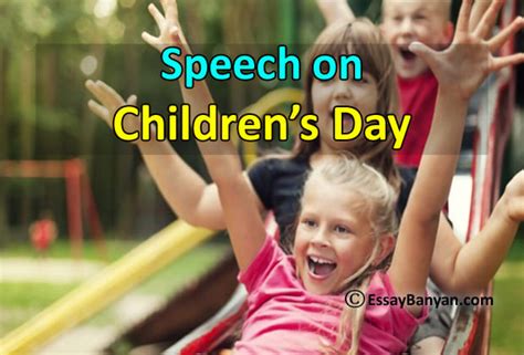 Short and Long Speech on Children’s Day for Students in Easy Words