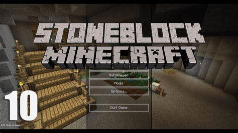 Minecraft StoneBlock Survival REDECORATION MINING PORTAL Ep 10