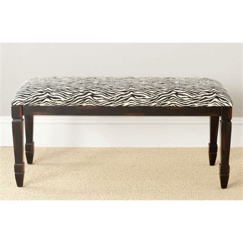 Sophisticated Zebra Stripes Make The Mona Bench Versatile And Vibrant