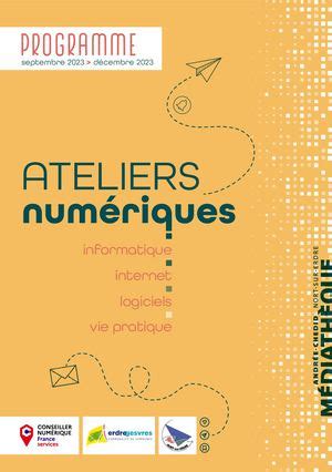 Calaméo Ateliers numériques programme 2nd semestre 2023