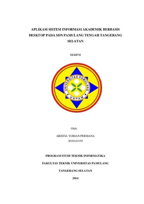 Contoh Proposal Skripsi Teknik Informatika Berbasis Web Sketsa