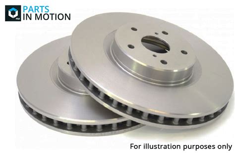 2x Brake Discs Pair Vented