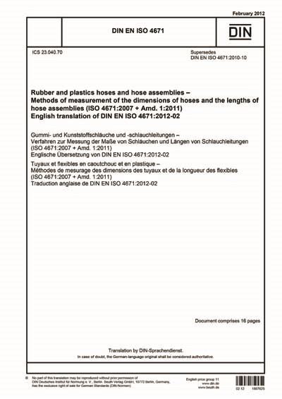 Din En Iso Rubber And Plastics Hoses And Hose Assemblies