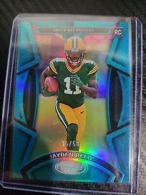 Panini Certified Rookies Mirror Teal Jayden Reed Rc