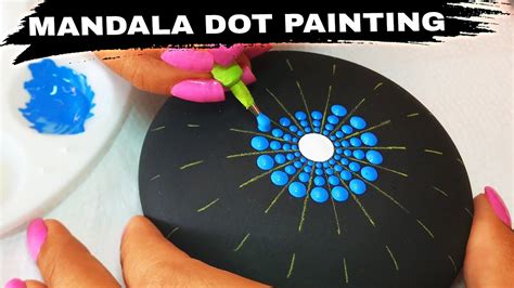 Mandala Dot Painting How To Paint Stones Rocks Dotting Artist Tutorial ...