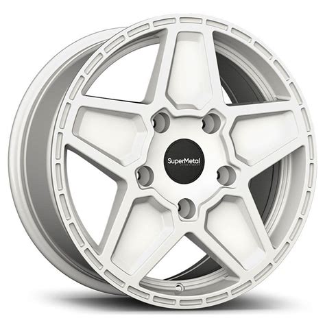 18 Supermetal Rocket Gloss White Alloy Wheels Van Wheels