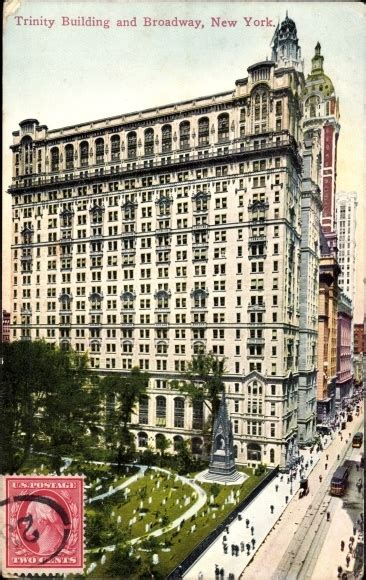 Ansichtskarte Postkarte New York USA Trinity Building Akpool De