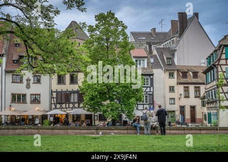 Fachwerkhäuser Quai de la Bruche Fluss Ill La Petite France