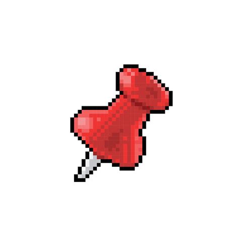 Red Pin In Pixel Art Style 27879761 Vector Art At Vecteezy