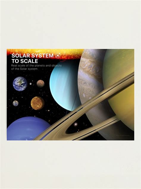 "Solar System to scale. The real scale of the planets of the Solar ...