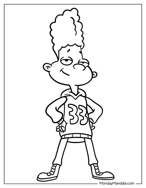 Hey Arnold Coloring Pages Free Pdf Printables