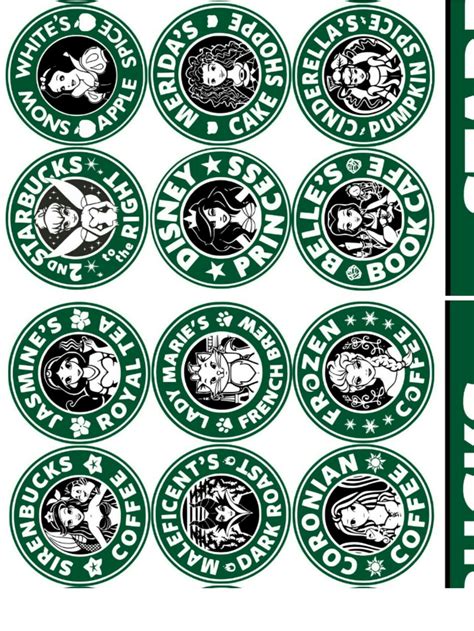 Printable Starbucks Stickers - Printable Templates