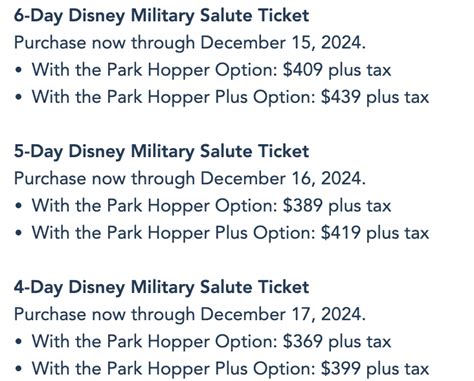 Disneyland Military Tickets Price Illa Phillis