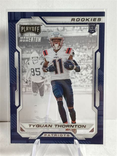 Tyquan Thornton 2022 Panini Chronicles Playoff Rookie New England