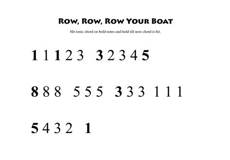 Row, Row, Row Your Boat in 2024 | Piano songs sheet music, Piano songs ...