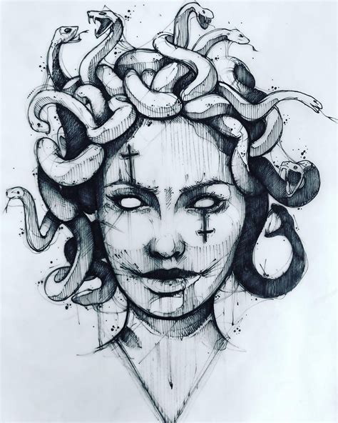 Medusa Drawing Easy Anime