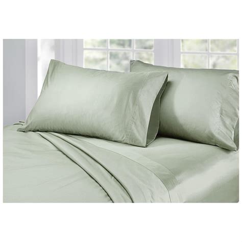 600 Thread Count Woven Egyptian Cotton Queen Size Sheet Set - 589950, Sheets at Sportsman's Guide