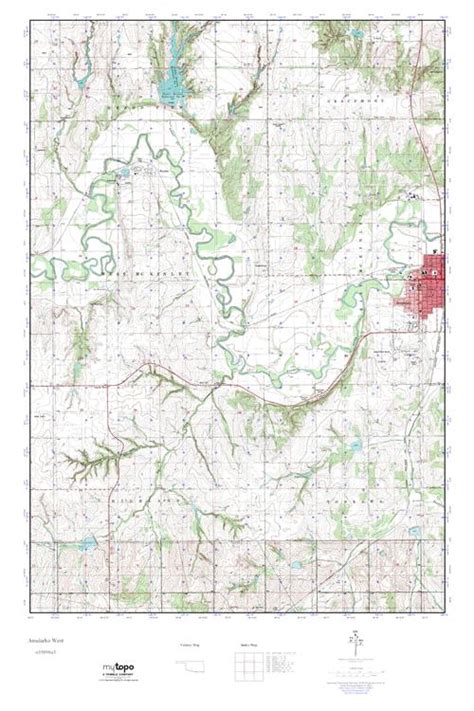 Mytopo Anadarko West Oklahoma Usgs Quad Topo Map