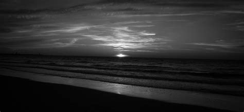 Banco De Imagens Mar Costa Areia Oceano Horizonte Nuvem Preto E