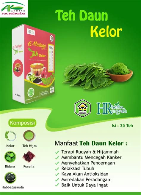 Teh Daun Kelor Teh Celup Herbal Asli Original Teh Moringa Lazada