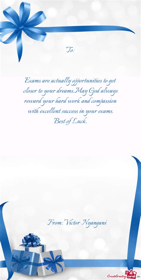 Best of Luck - Free cards