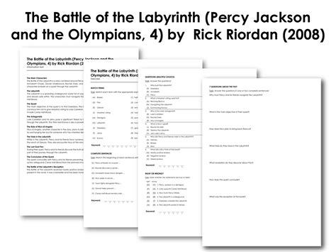 The Battle Of The Labyrinth Percy Jackson And The Olympians 4 By