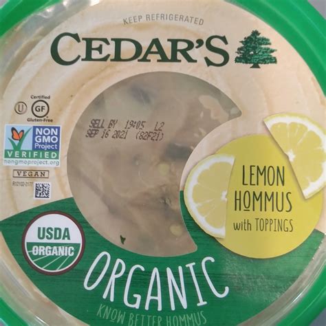 Cedar S Foods Organic Lemon Hummus Reviews Abillion