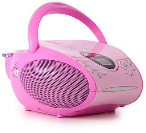 Kinder Stereoanlage Pink Tragbar Cd Player Radio Kinderanlage Rosa Musikanlage Ebay