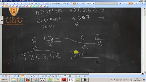 Dividendo Divisor Cociente