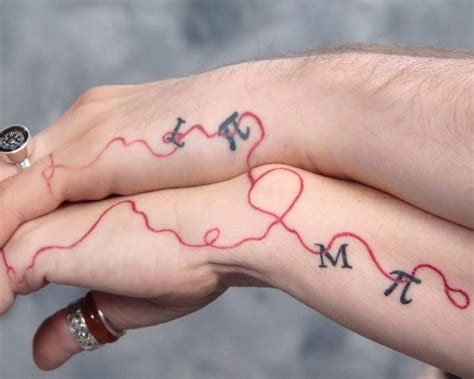 Red Thread Of Fate Couples Tattoo Dragonflies Tattoo Ideas Fate