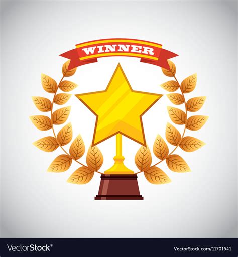 Trophy award design Royalty Free Vector Image - VectorStock