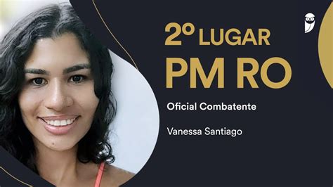 Concurso PM RO Conheça Vanessa Santiago aprovada em 2º lugar para o