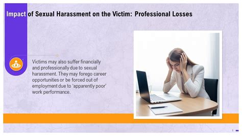 Professional Impact Of Sexual Harassment On Victim Training Ppt Ppt Example