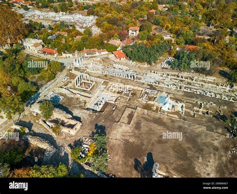 Drone view over Stratonikeia Ancient City in Eskihisar, Mugla, Turkey Stock Photo - Alamy