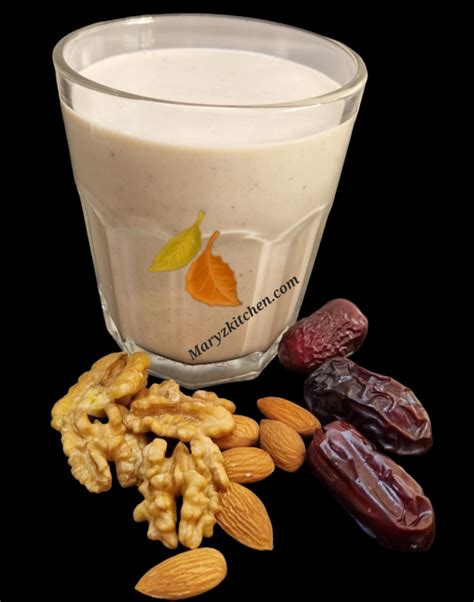 KHAJUR AKHROT BADAM MILKSHAKE / DATES ALMOND WALNUT MILKSHAKE / DRY ...