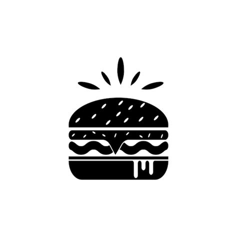 Premium Vector Burger Logo Vector Icon Illustration Design