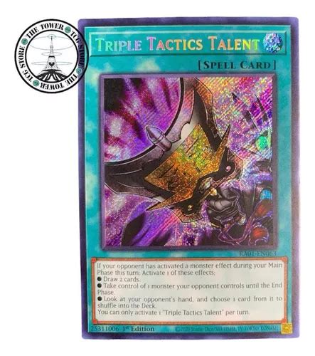 Yu Gi Oh Triple Tactics Talent Platinum Secret Rare Meses Sin Intereses