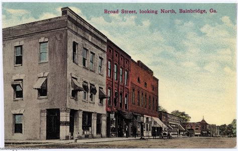 Broad Street Looking North - Bainbridge Georgia Postcards | Bainbridge Georgia Postcards