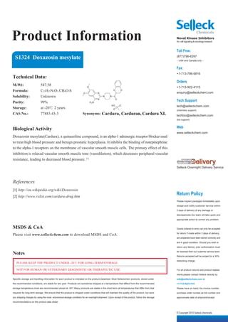 S1324 Doxazosin Mesylate PDF