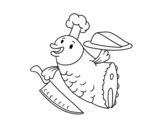 Fish Meat Coloring Pages Coloringcrew