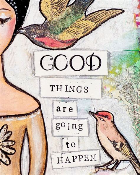 Positive Inspiration Positive Vibes Mixed Media Collage Art Whimsical ...